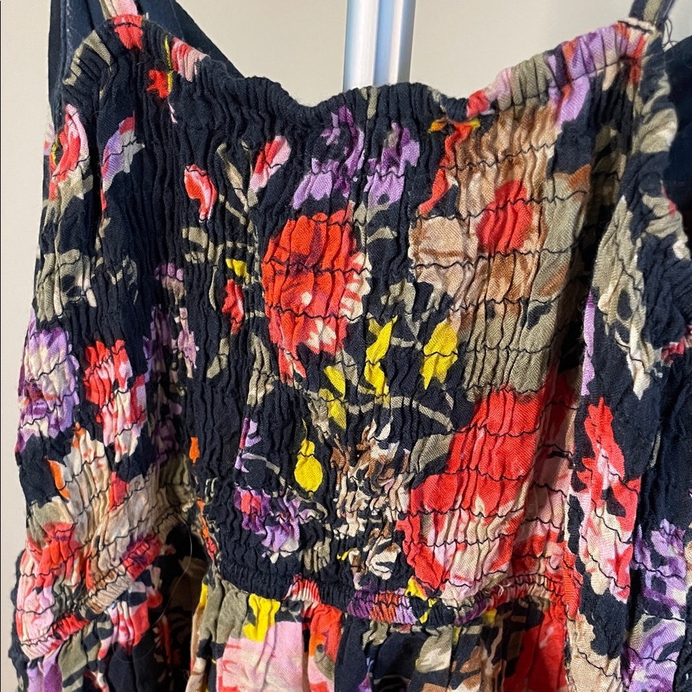 Band of Gypsies Spaghetti Strap Floral Dress with Waist detail - Picture 8 of 9